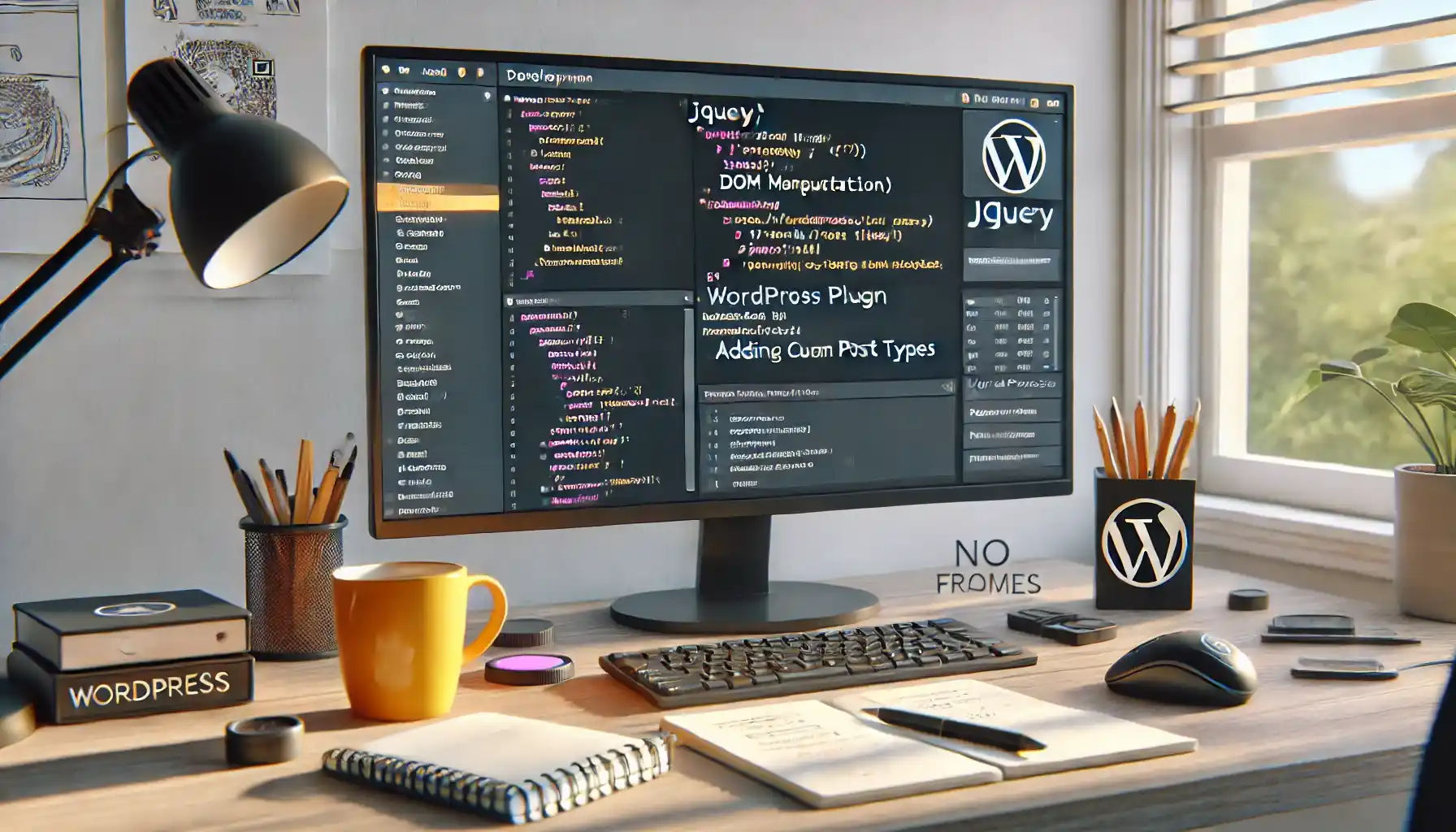 a web development setup focused on jQuery and WordPress plugin development