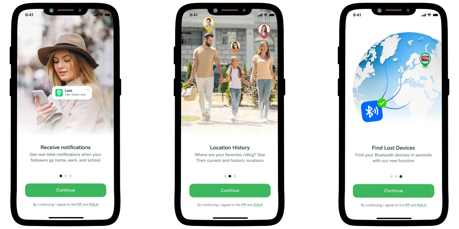 Screen from the Number Tracker app showing its main features.